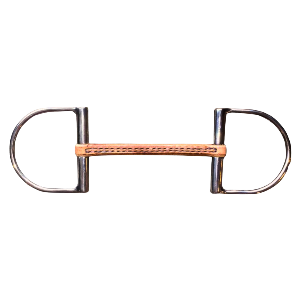 Leather Dee-Ring Snaffle Bit