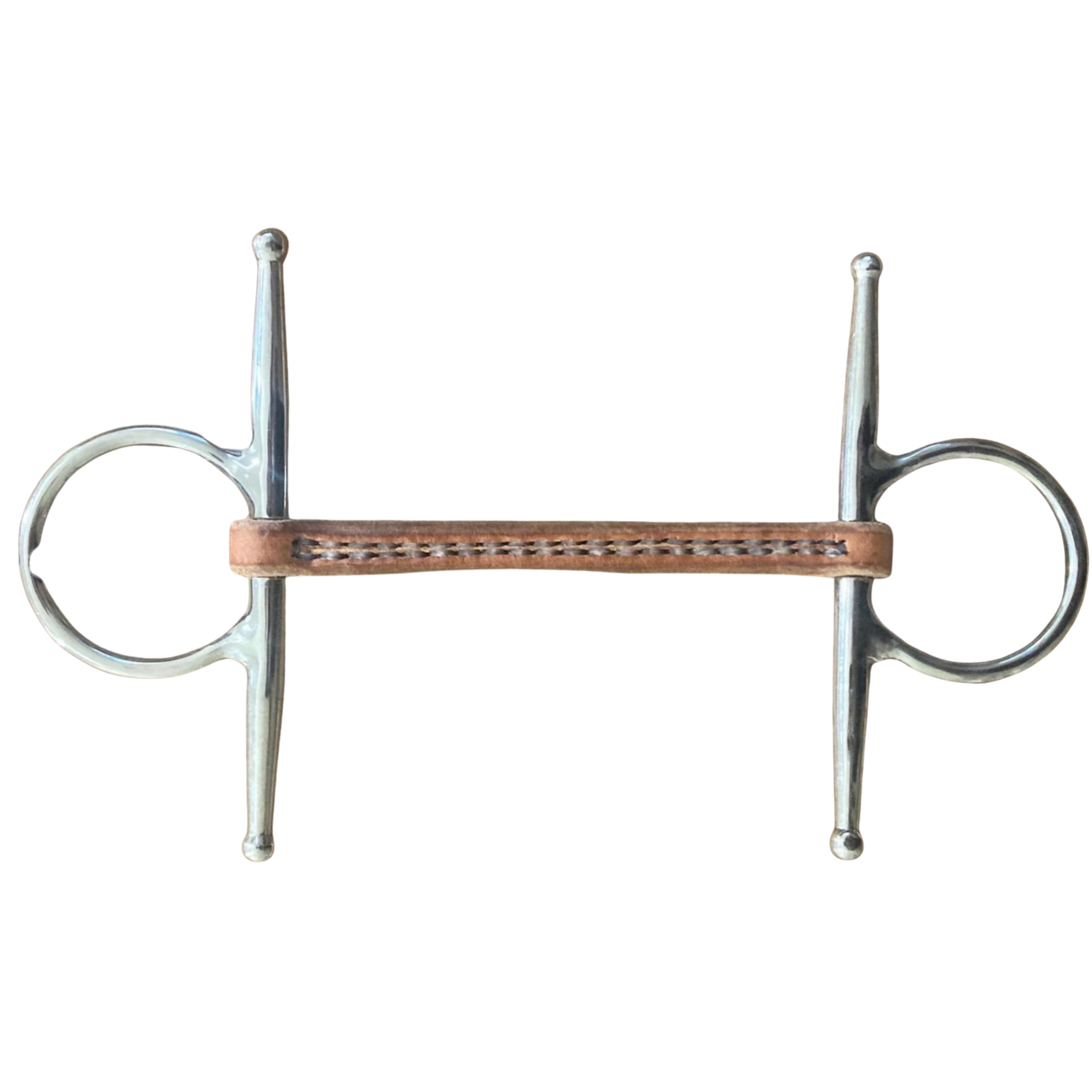 Leather Full-Cheek Snaffle Bit