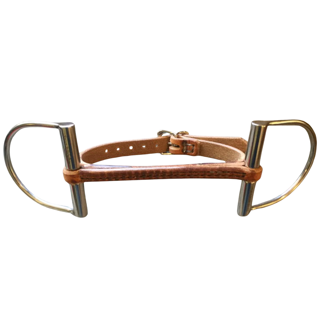 Leather Dee-Ring Snaffle Bit