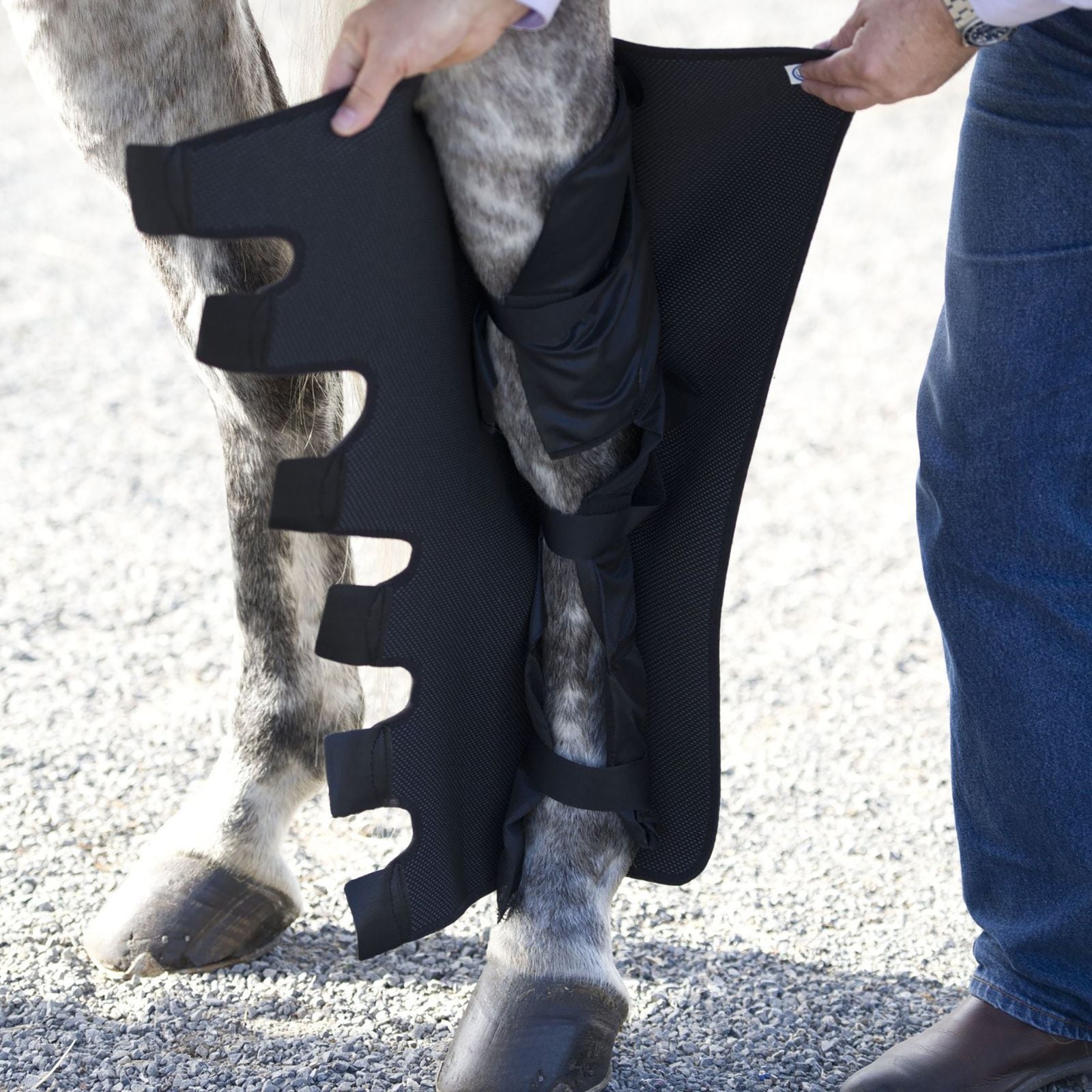 Knee to Ankle Wraps with Suspender Strap