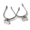 Metal spursuader spurs on a white background